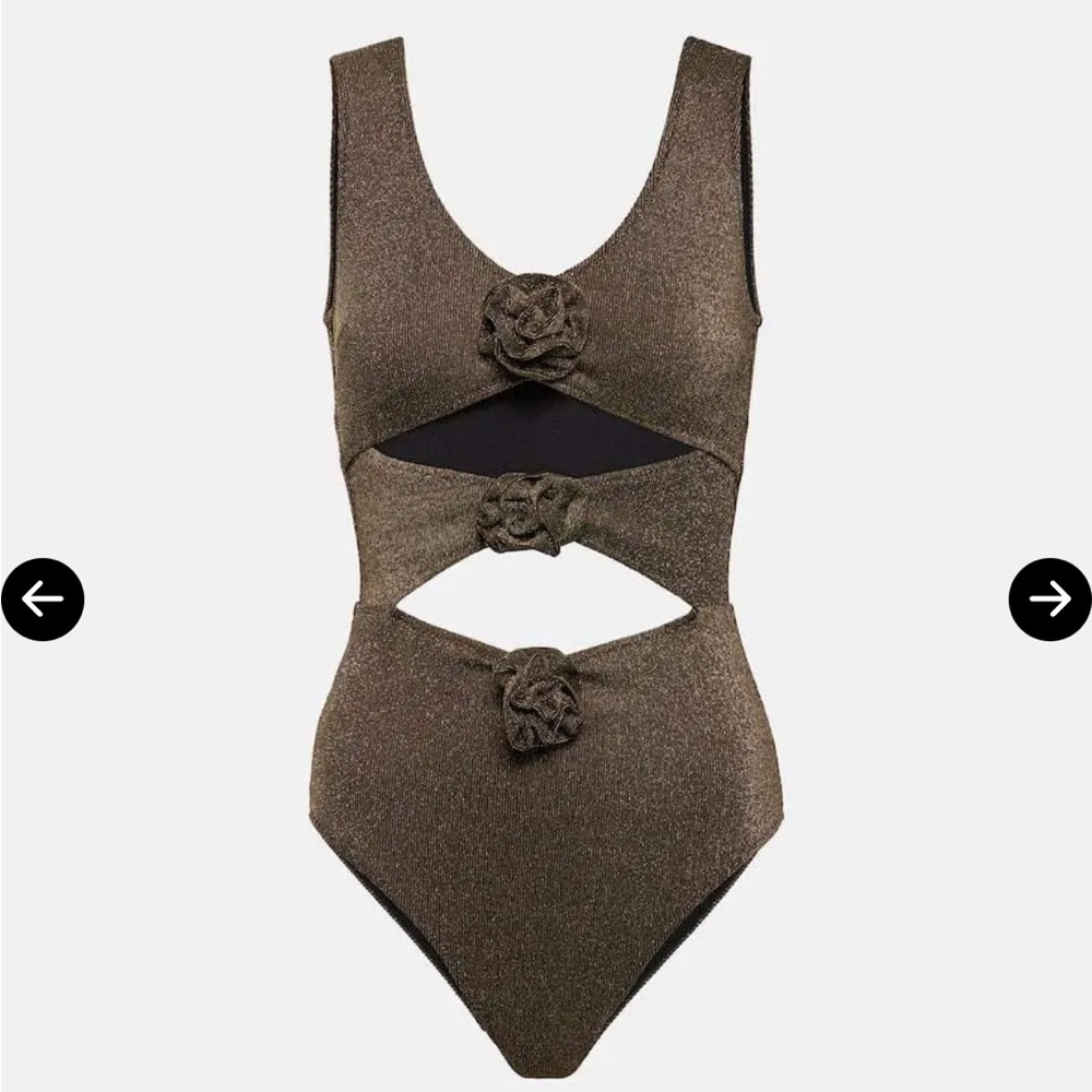 Alexandra Miro Beth s  One Piece Swimsuit in Shimmering Brown